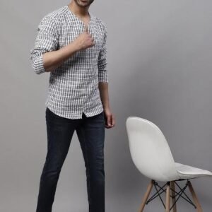 Multi Plain Pure Cotton Kurta For Men