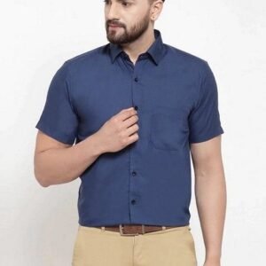 Blue Cotton Shirt For Men