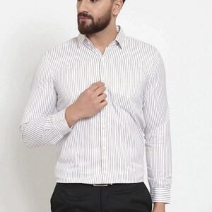 White Cotton Shirt For Men