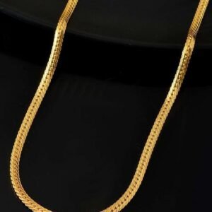 Gold And Plated Flat Snake Chain