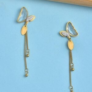 Gold Charming Brass Earrings