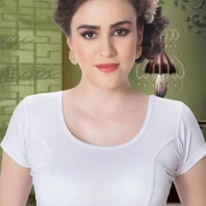 Silver Plain Lycra Blouse